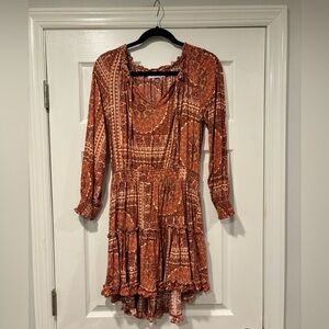 Petal + Pup Paisley Long Sleeve Boho Dress